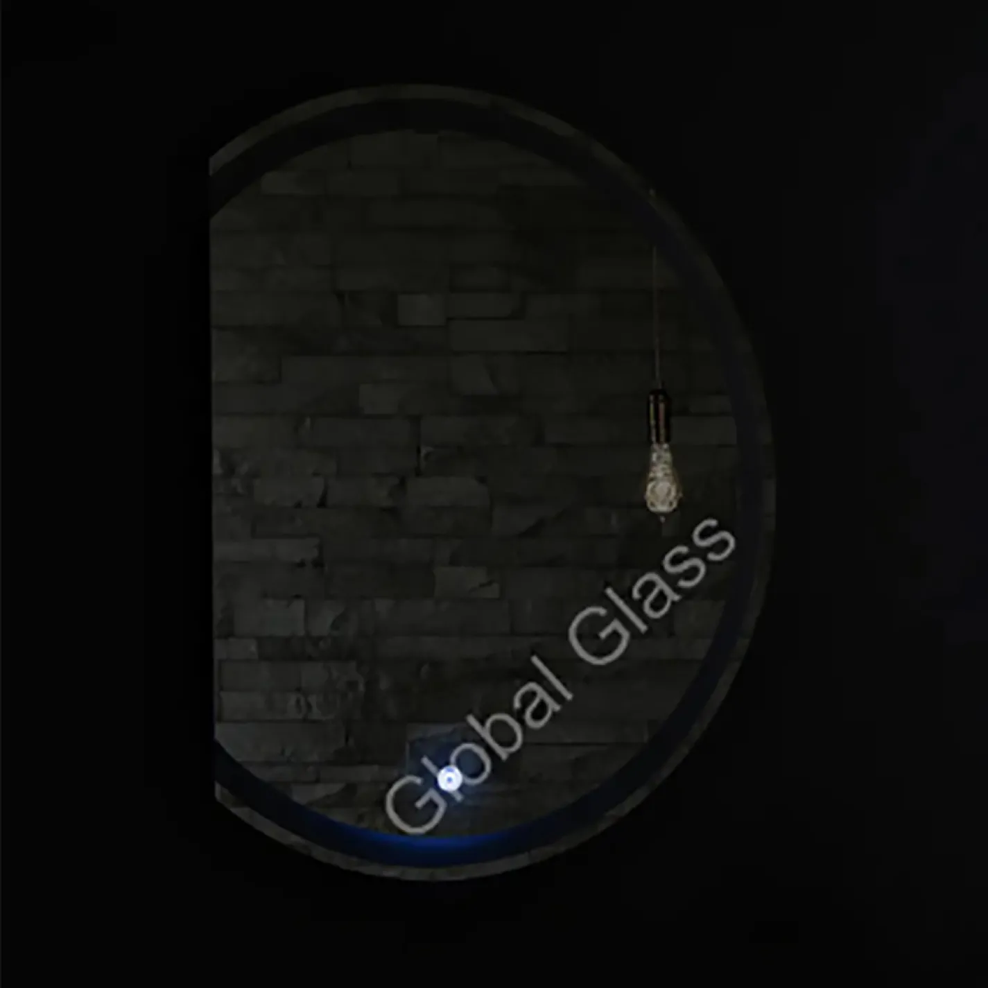 Зеркало Global Glass MR-17 650х800, с LED-подсветкой и срезом слева - Фото 3